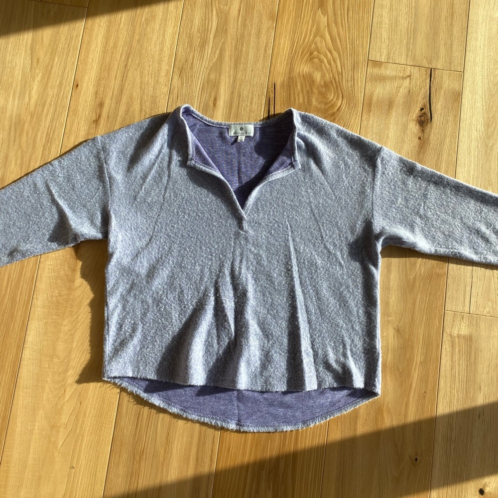 Fuzzy purple long sleeve